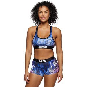 PSD Womens DR LA DYE Sports Bra Blue L